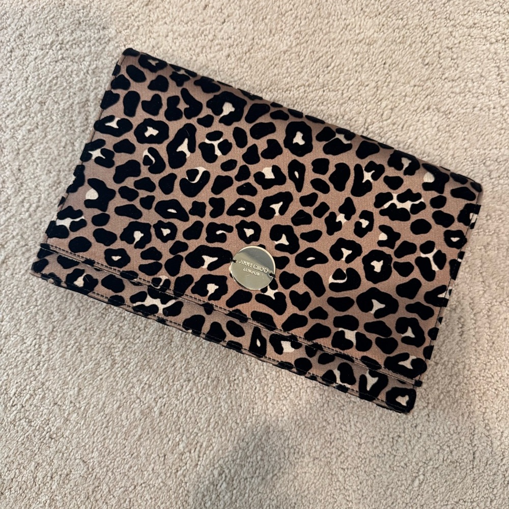 Jimmy Choo Black and Gold Clutch